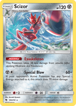 Scizor Lost Thunder card