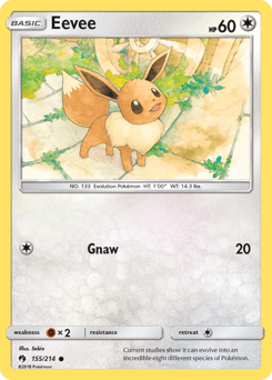 Eevee Lost Thunder card