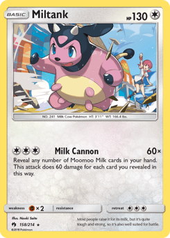 Miltank Lost Thunder card