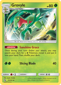 Grovyle Lost Thunder card