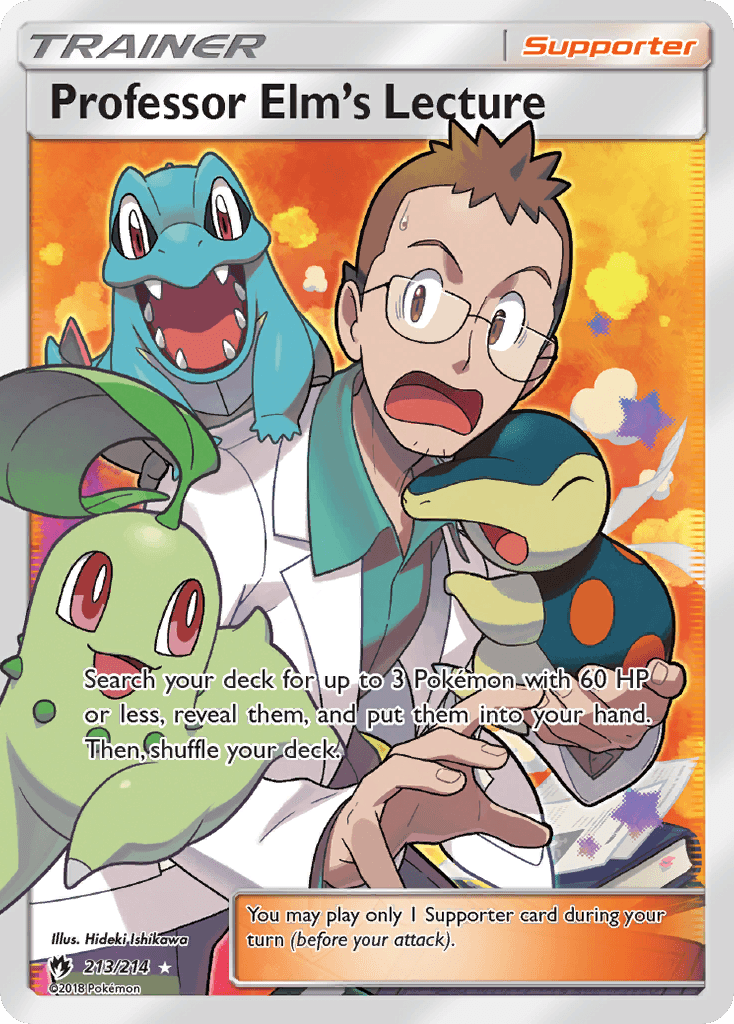 Professor Elm's Lecture Lost Thunder card