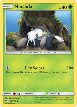Nincada Lost Thunder card