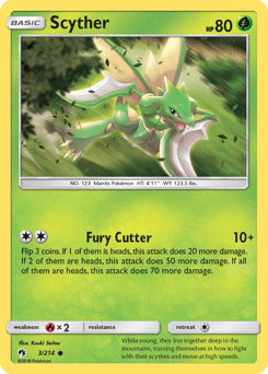 Scyther Lost Thunder card