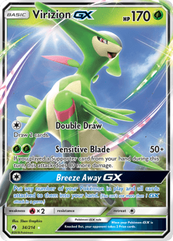 Virizion-GX Lost Thunder card