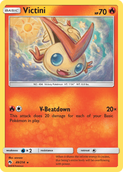Victini Lost Thunder card