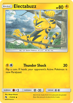 Electabuzz Lost Thunder card