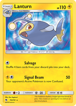 Lanturn Lost Thunder card