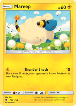 Mareep Lost Thunder card