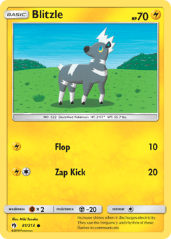 Blitzle Lost Thunder card