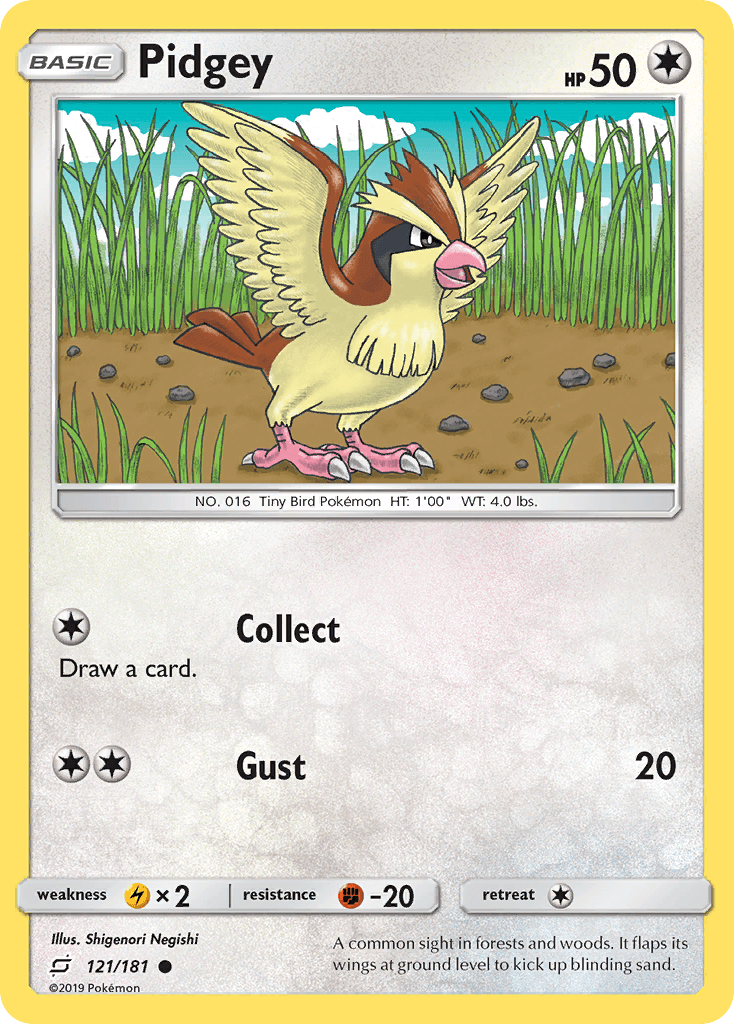 Pidgey Team Up card
