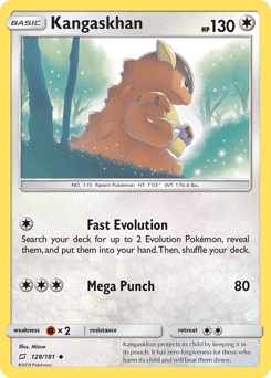 Kangaskhan Team Up card