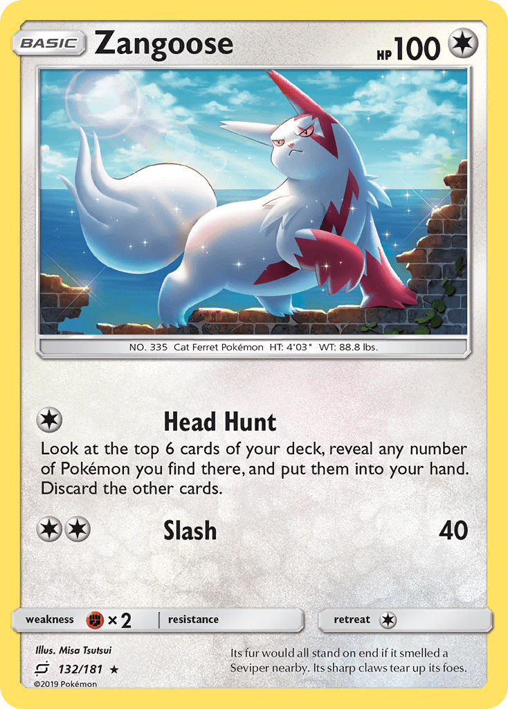 Zangoose Team Up card
