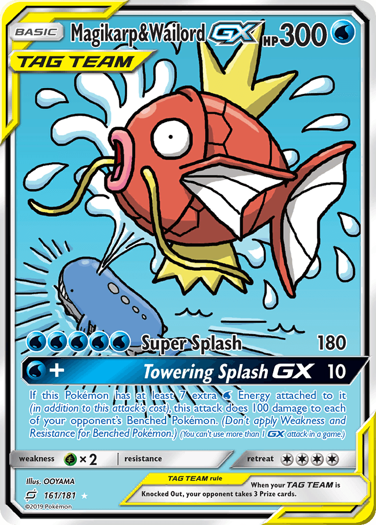 Magikarp & Wailord-GX Team Up card