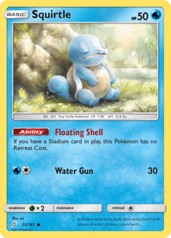 Squirtle Team Up card