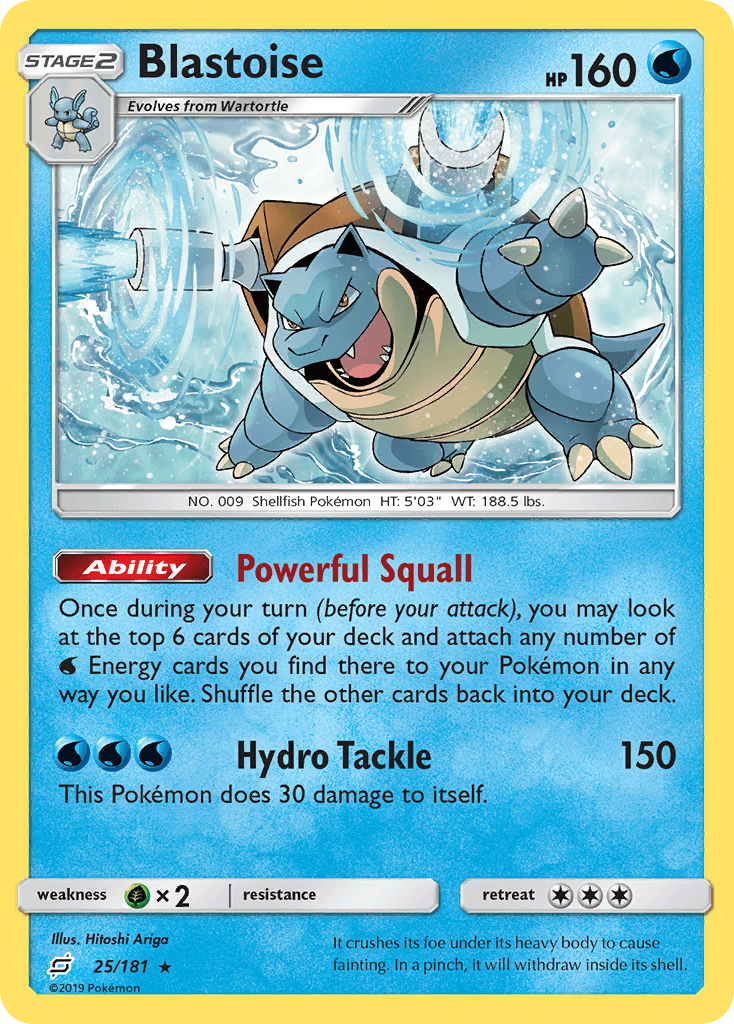 Blastoise Team Up card