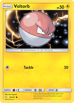 Voltorb Team Up card