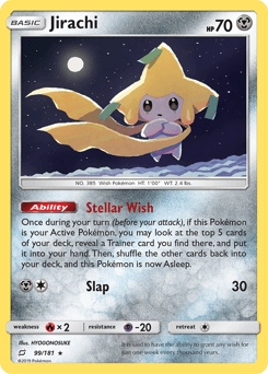Jirachi Team Up card