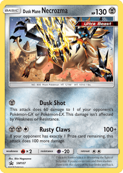 Dusk Mane Necrozma SM Black Star Promos card
