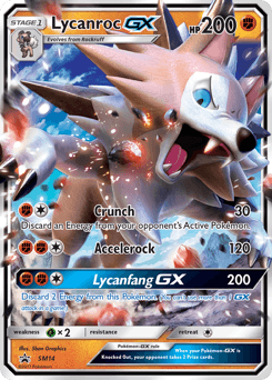 Lycanroc-GX SM Black Star Promos card
