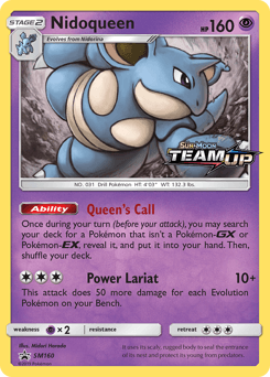 Nidoqueen SM Black Star Promos card