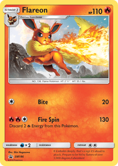 Flareon SM Black Star Promos card
