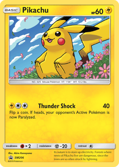 Pikachu SM Black Star Promos card