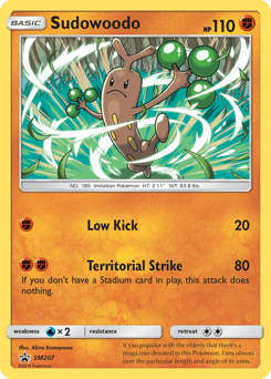 Sudowoodo SM Black Star Promos card