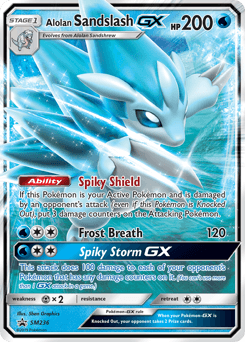 Alolan Sandslash-GX SM Black Star Promos card