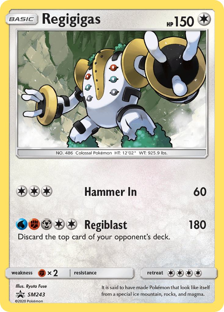 Regigigas SM Black Star Promos card