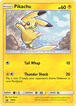 Pikachu SM Black Star Promos card
