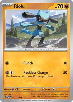 Riolu Scarlet & Violet card
