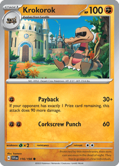 Krokorok Scarlet & Violet card
