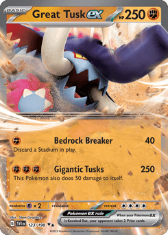 Great Tusk ex Scarlet & Violet card