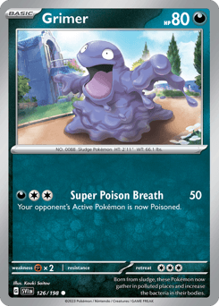 Grimer Scarlet & Violet card