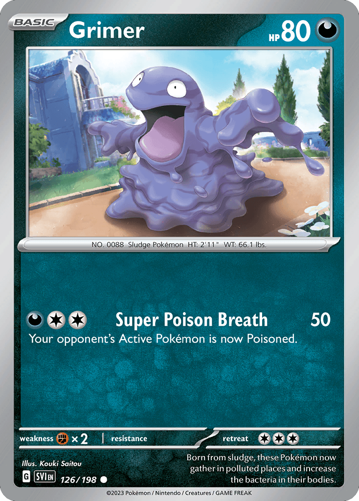 Grimer Scarlet & Violet card