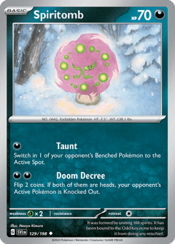 Spiritomb Scarlet & Violet card