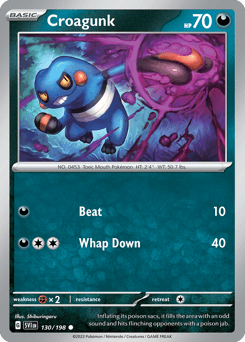 Croagunk Scarlet & Violet card