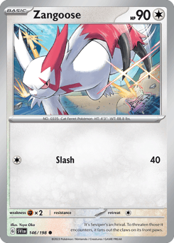 Zangoose Scarlet & Violet card