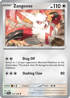 Zangoose Scarlet & Violet card
