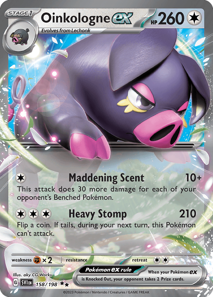 Oinkologne ex Scarlet & Violet card
