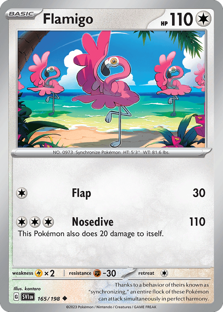 Flamigo Scarlet & Violet card