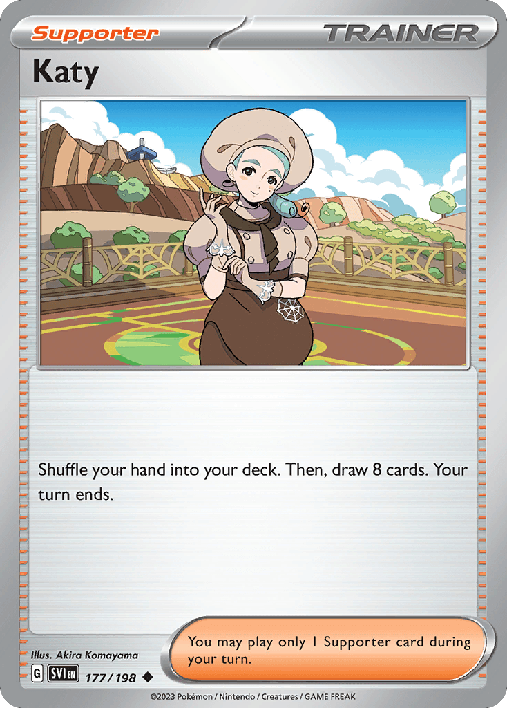 Katy Scarlet & Violet card