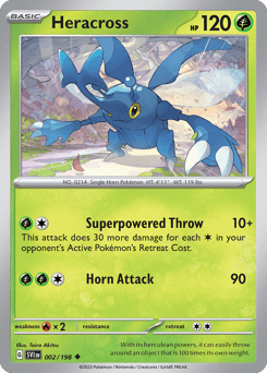 Heracross Scarlet & Violet card