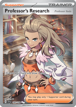 Professor's Research (Professor Sada) Scarlet & Violet card