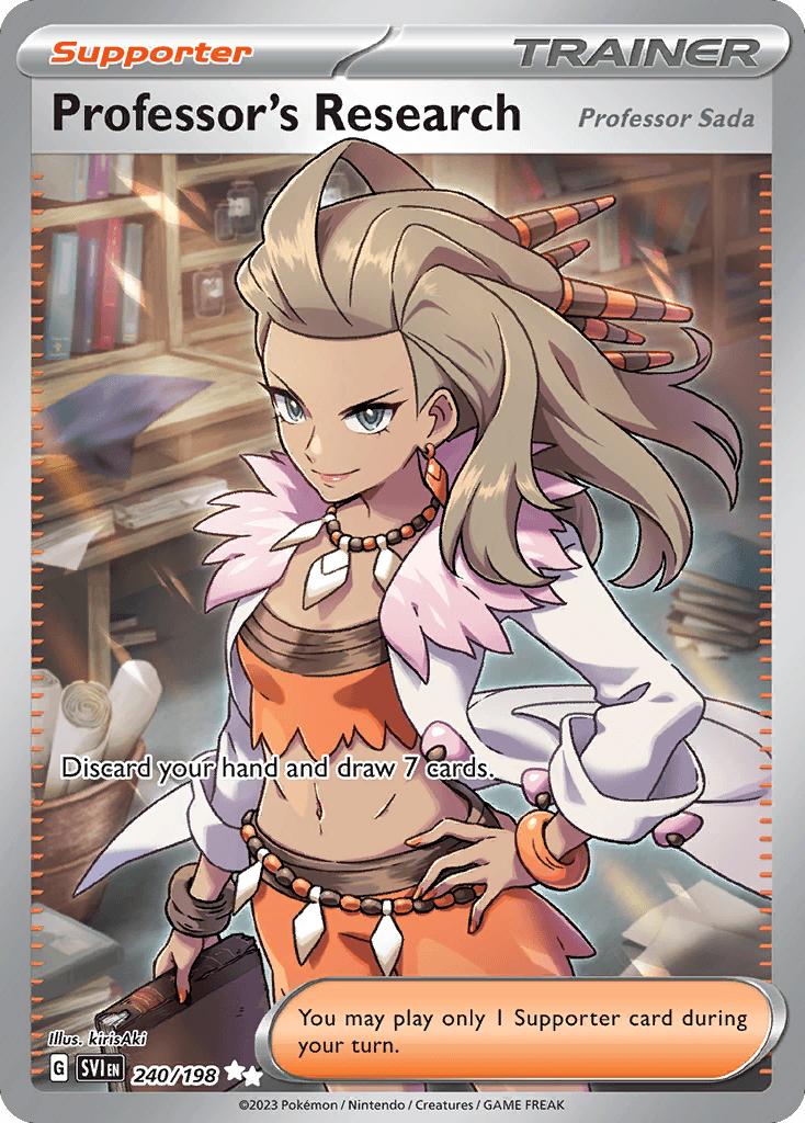 Professor's Research (Professor Sada) Scarlet & Violet card