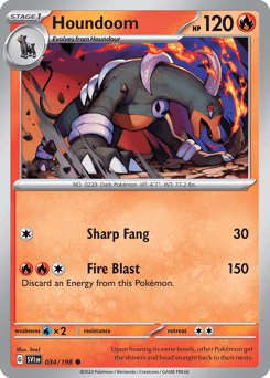 Houndoom Scarlet & Violet card