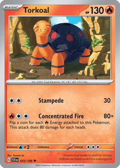 Torkoal Scarlet & Violet card