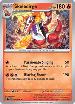 Skeledirge Scarlet & Violet card