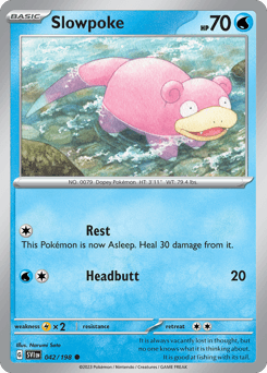 Slowpoke Scarlet & Violet card
