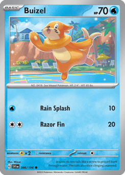 Buizel Scarlet & Violet card